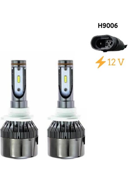 LED Far Ampulü Beyaz H9006 36W 4800LM 12V / LAAM806