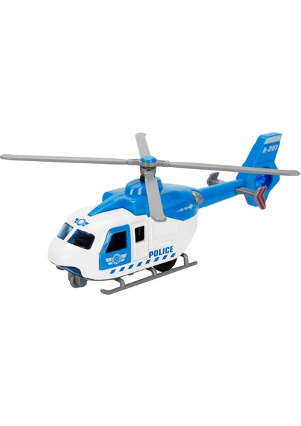 Sesli ve Işıklı Çek Bırak Die Cast Helikopter - Polis fiyatları