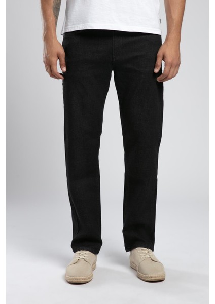 Rico Yüksek Bel Düz Kesim Düz Paça Siyah Erkek Jean Pantolon fiyatları
