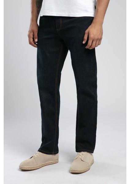 Rico Yüksek Bel Normal Kesim Düz Paça Mavi Erkek Jean Pantolon modelleri