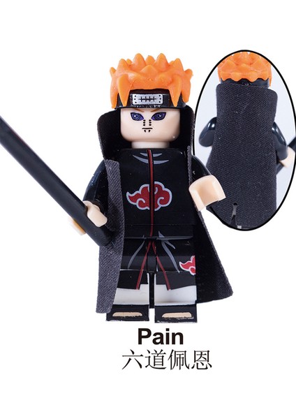 Naruto Yapı Taşları Minifigure Küçük Parçacık Takılabilir Bebek Oyuncak Çantası (Yurt Dışından)