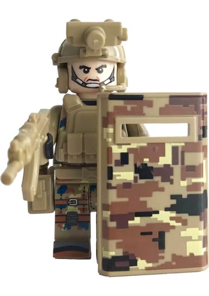 Uzun Ninja Uzay Savaşçısı Süper Kahraman Askeri Şekil Yapı Taşı Montaj Oyuncak (Yurt Dışından)