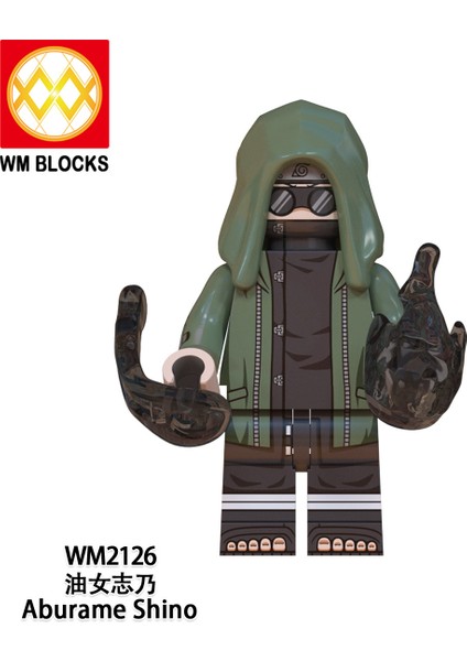 Naruto Yapı Taşları Minifigure Küçük Parçacık Takılabilir Bebek Oyuncak Çantası (Yurt Dışından)