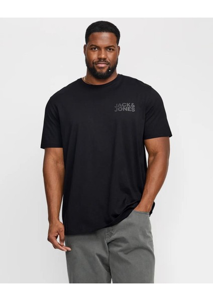 Jack&jones 12158505 Sol Gogus Yazılı Buyuk Beden Kısa Kol Tshırt fiyatları