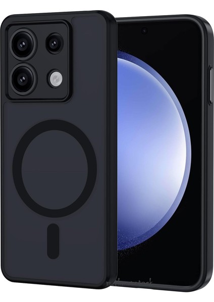 Xiaomi Redmi Note 13 Pro 4g Kılıf Mat Magsafe Şarj Özellikli Darbe Önleyici Hassas Butonlu Yumuşak Renkli Kenar