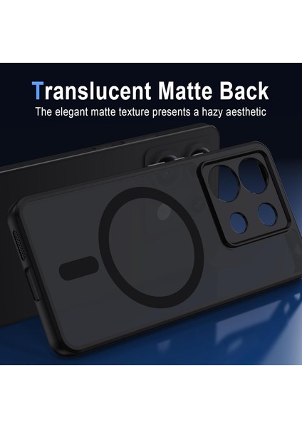 Xiaomi Redmi Note 13 Pro 4g Kılıf Mat Magsafe Şarj Özellikli Darbe Önleyici Hassas Butonlu Yumuşak Renkli Kenar modelleri