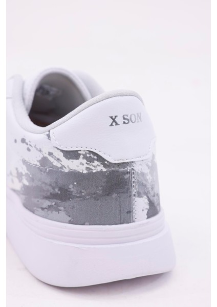 Dijital Baskı Unisex Alex McQueen Beyaz - Püskürtme Desenli Sneaker modelleri