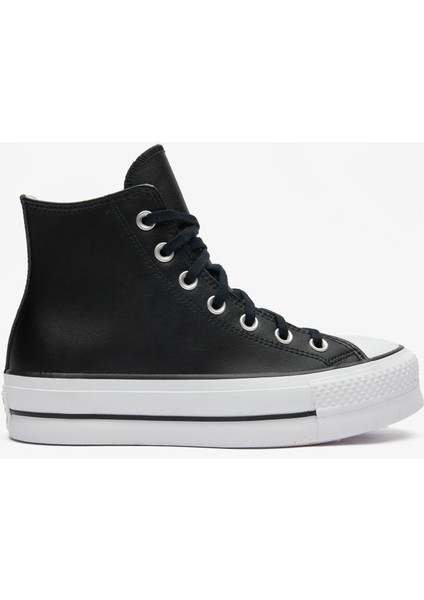 Chuck Taylor All Star High Lift Platform Deri Unisex Siyah Sneaker