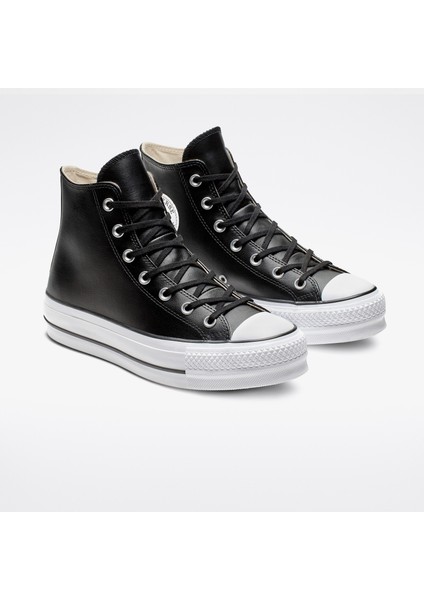 Chuck Taylor All Star High Lift Platform Deri Unisex Siyah Sneaker fiyatları
