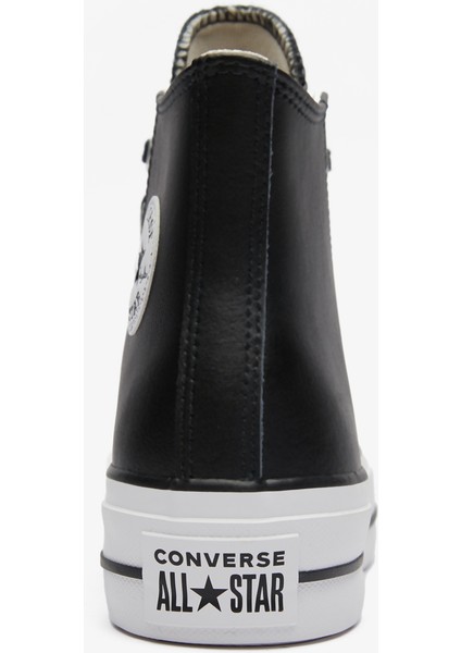 Chuck Taylor All Star High Lift Platform Deri Unisex Siyah Sneaker modelleri