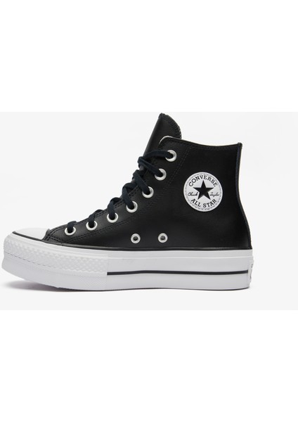 Chuck Taylor All Star High Lift Platform Deri Unisex Siyah Sneaker fırsatları