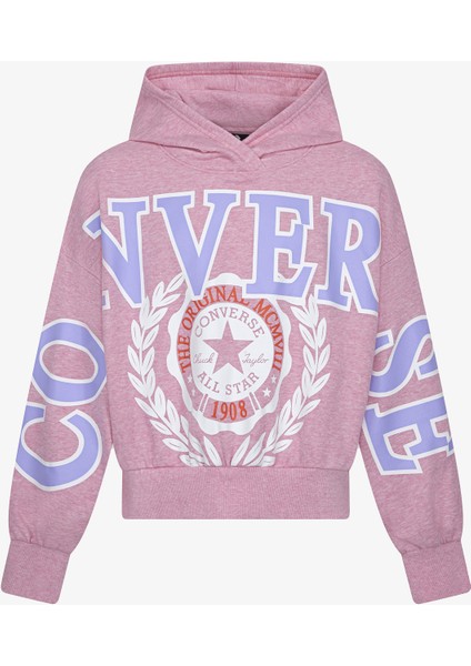 Oversized Varsity Çocuk Pembe Sweatshirt fırsatları