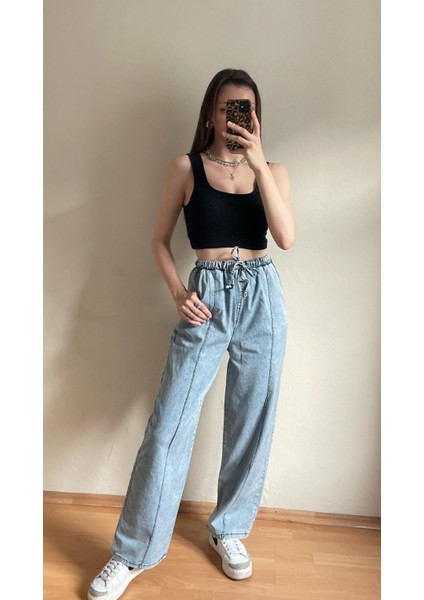 Ince Kot Salaş Pantolon Beli Lastikli fiyatları