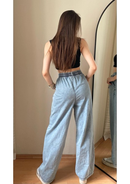 Ince Kot Salaş Pantolon Beli Lastikli modelleri