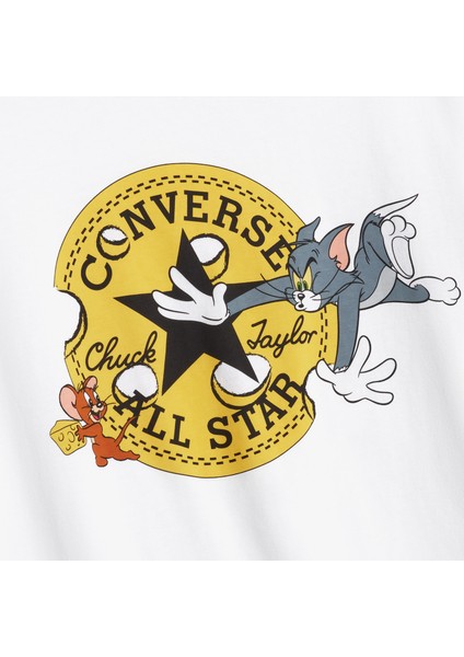 x Tom & Jerry Unisex Beyaz T-Shirt modelleri