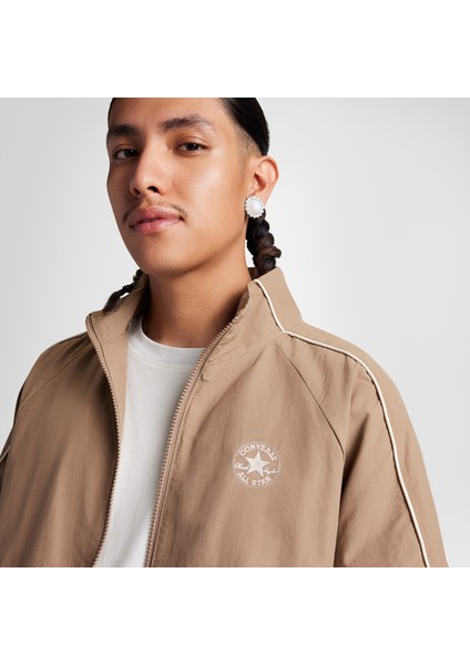 Retro Windbreaker Erkek Kahverengi Ceket fırsatları