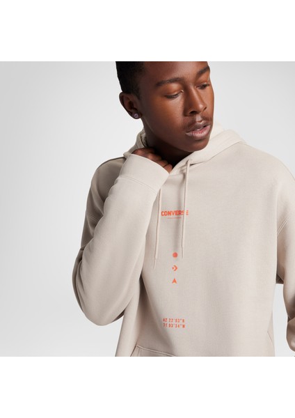 Loose Fit Erkek Bej Hoodie fırsatları