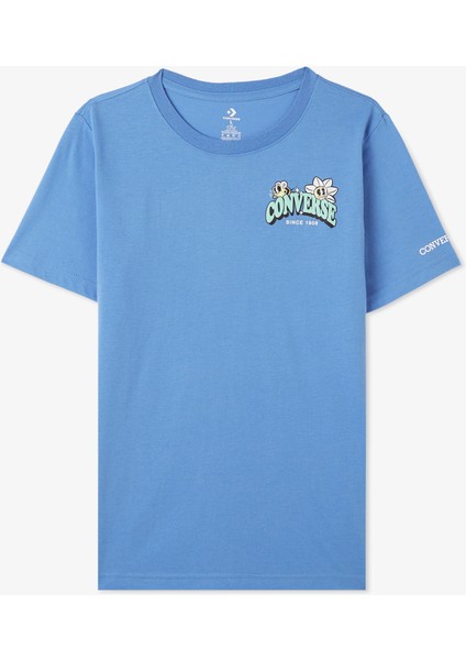 Trail Mix Flower Çocuk Mavi T-Shirt
