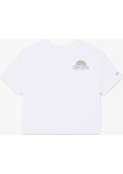 Boxy Çocuk Beyaz T-Shirt