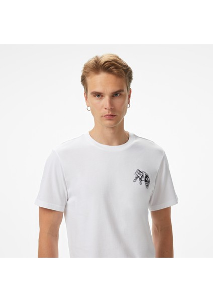 Skeleton Party Erkek Beyaz T-Shirt fırsatları
