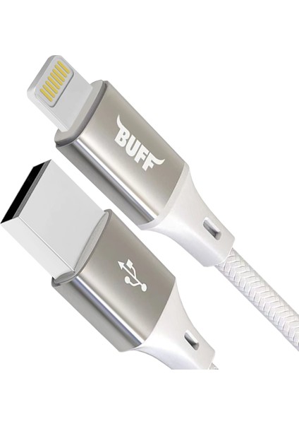 BL71 USB Lightning 2.4A 1.2m Data ve Şarj Kablosu Beyaz
