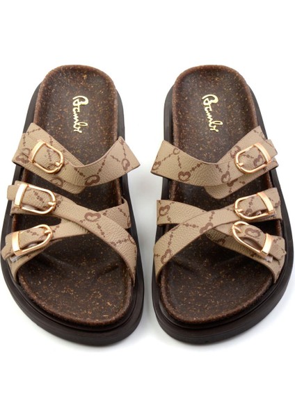 Bej 2 Kadın Terlik K04666014109 fiyatları