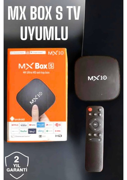 Tv Box Android Uyumlu 4 Çekirdekli Wifi Bağlantılı 4K