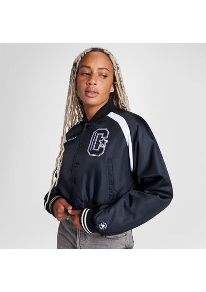 Retro All Star Varsity Kadın Kolej Siyah Ceket