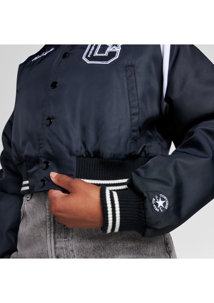 Retro All Star Varsity Kadın Kolej Siyah Ceket fırsatları
