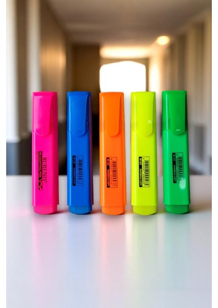 Neon Fosforlu Highlighter Kalem Seti 5 Renk fiyatları