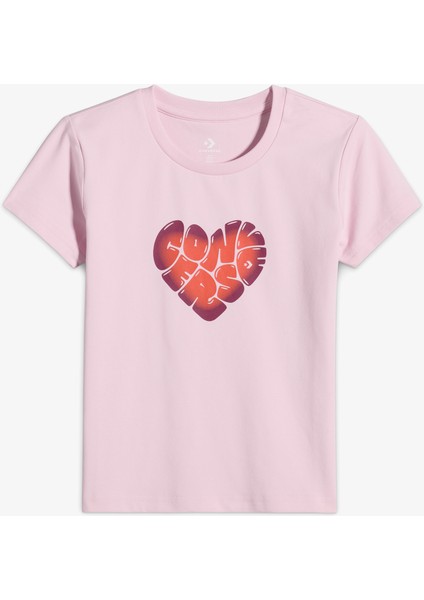 Heart Kadın Pembe T-Shirt