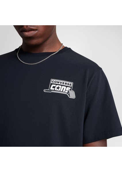 Loose Fit Erkek Siyah T-Shirt fırsatları