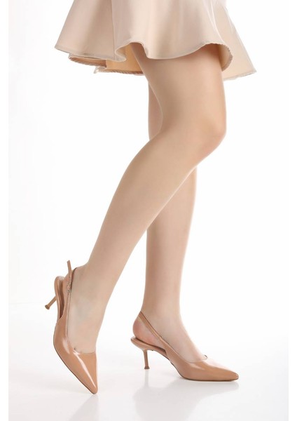 Kadın Sivri Burun Arkası Açık Topuklu Ayakkabı 3097 fiyatları