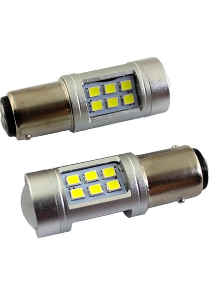 Çift Duylu Şaşı Tırnak LED Ampul Canbus 24V Beyaz Renk