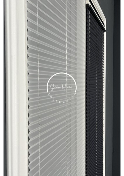 Gece Gündüz Katlanabilir Antrasit Çiftli Plise Perde, Cam Balkon Perdeleri, Pvc Pencere Perdeleri indirimleri