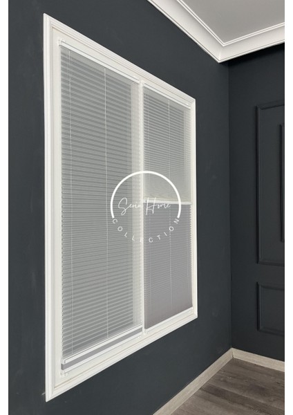 Gece Gündüz Katlanabilir Gri Çiftli Plise Perde, Cam Balkon Perdeleri, Pvc Pencere Perdeleri