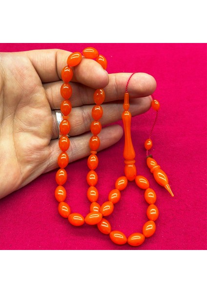 Portakal Rengi Ateş Kehribar Tesbih fiyatları