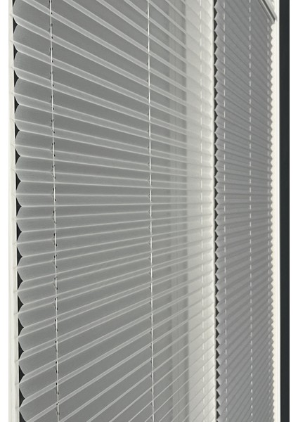 Gece Gündüz Katlanabilir Gri Çiftli Plise Perde, Cam Balkon Perdeleri, Pvc Pencere Perdeleri