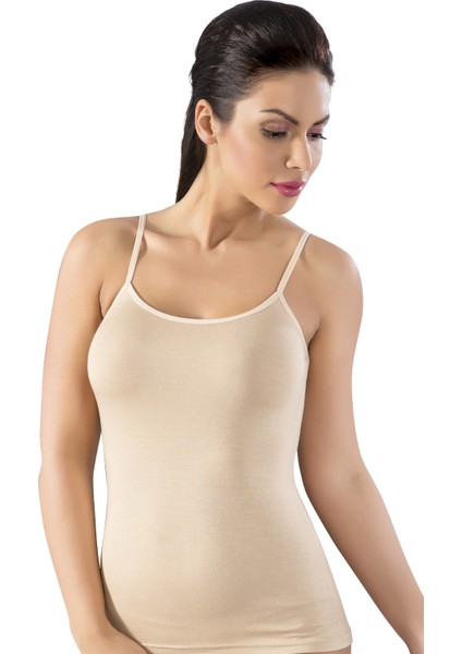 2'li Paket Bamboo Ip Askılı Bayan Atlet modelleri