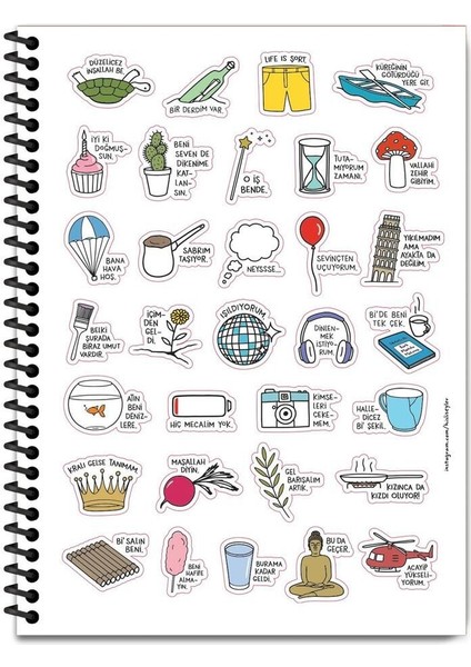 Hisli Şeyler 18.5X25 Çizgili Defter - Küreğinin Götürdüğü Yere Git fiyatları