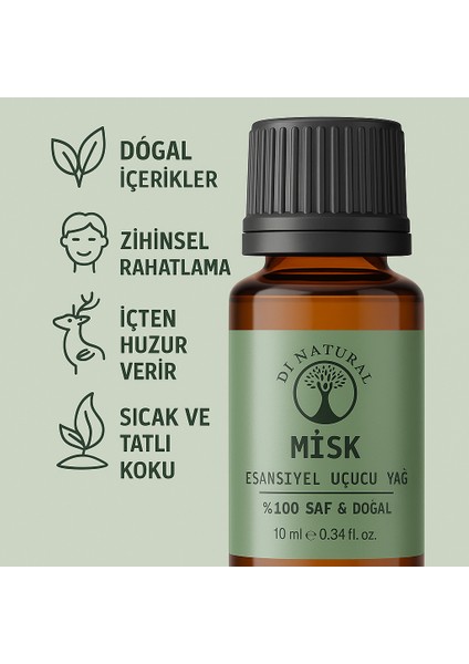Misk Uçucu Yağ Saf Doğal Esans Buhurdanlık Difüzör Oda Esansı 10 ml fiyatları