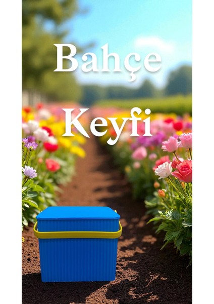 Rainbow Mavi Kare Kova Piknik Sepeti Meyve Kovası modelleri