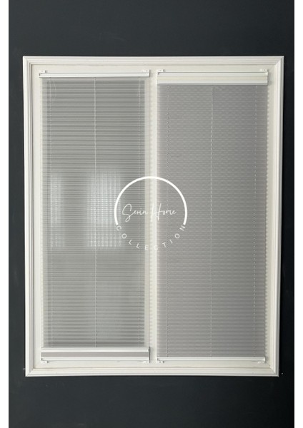 Gece Gündüz Katlanabilir Gri Çiftli Plise Perde, Cam Balkon Perdeleri, Pvc Pencere Perdeleri