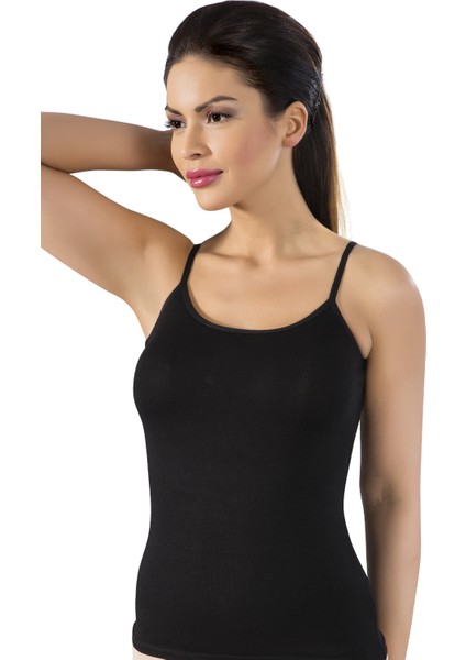 2'li Paket Bamboo Ip Askılı Bayan Atlet