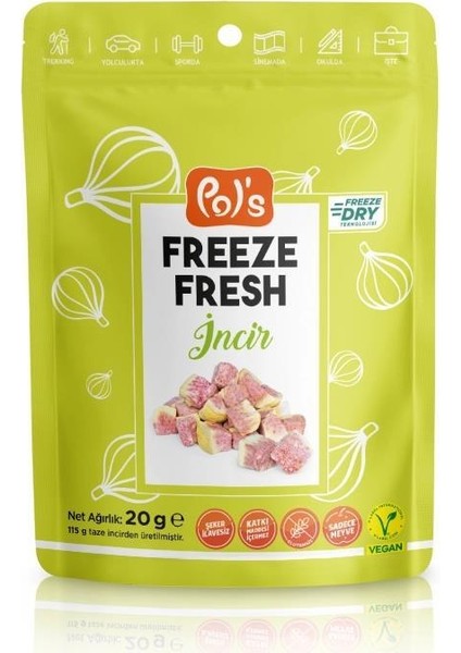 Pol’s Freeze Fresh Dondurularak Kurutulmuş İncir 20 g