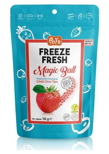 Pol’s Freeze Fresh Magic Ball Çilekli Elma Topu 16 gr