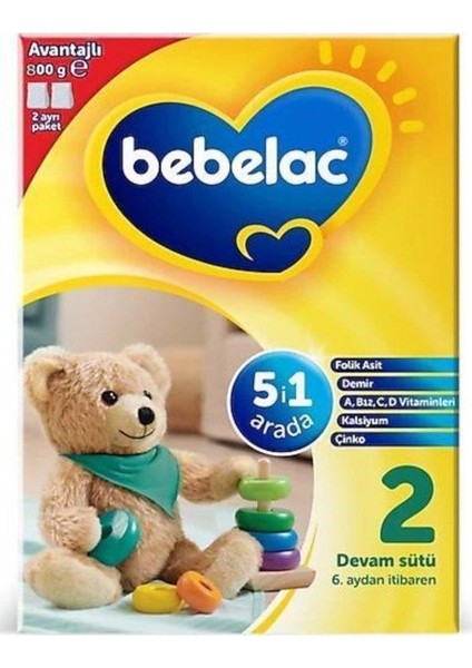 Bebelac Bebek Devam Sütü No2 800 gr