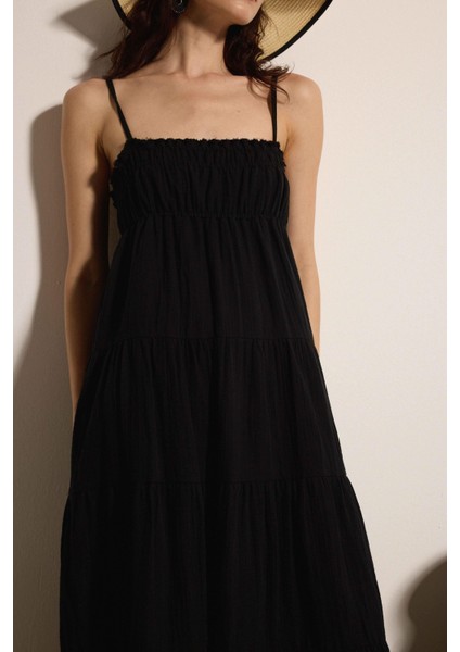 Askılı Maxi Elbise