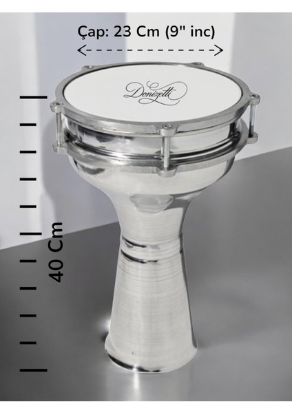 Darbuka No5 Aleminyum Darbuka 23CM Çap