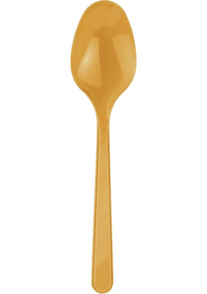 26 Cm. Altın Sorfa Sunum Seti - Sert Mika Plastik - 24 Kişilik Tabak Çatal Kaşık Takımı fırsatları